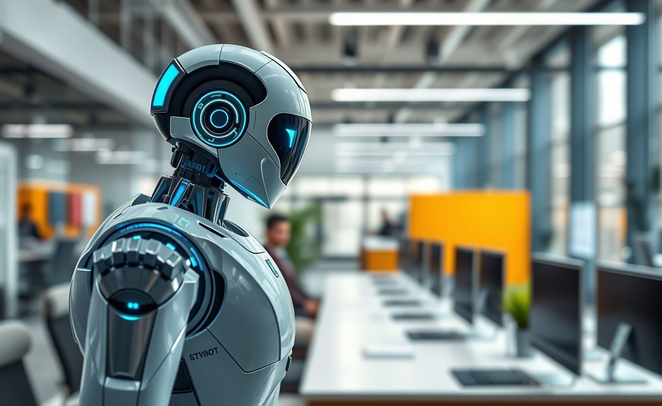 Chatbot em operação em ambiente empresarial