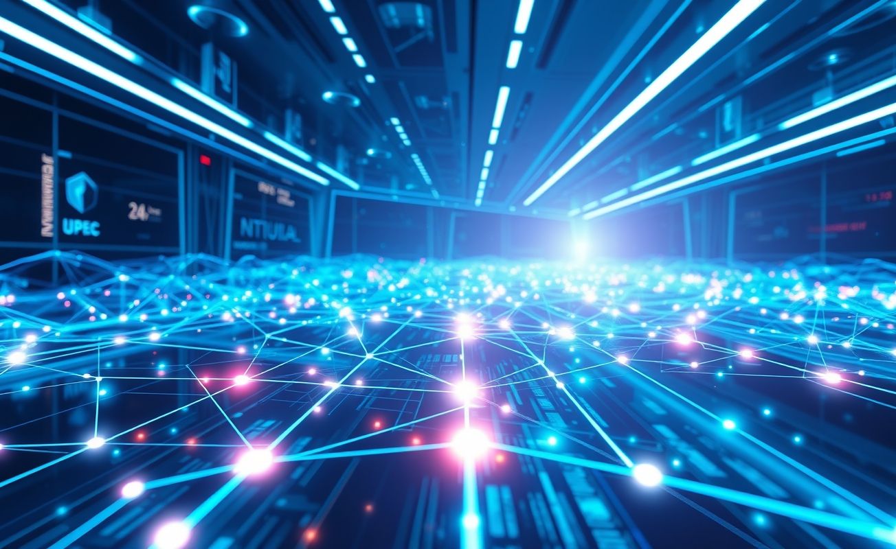 Representação visual de uma rede neural de IA